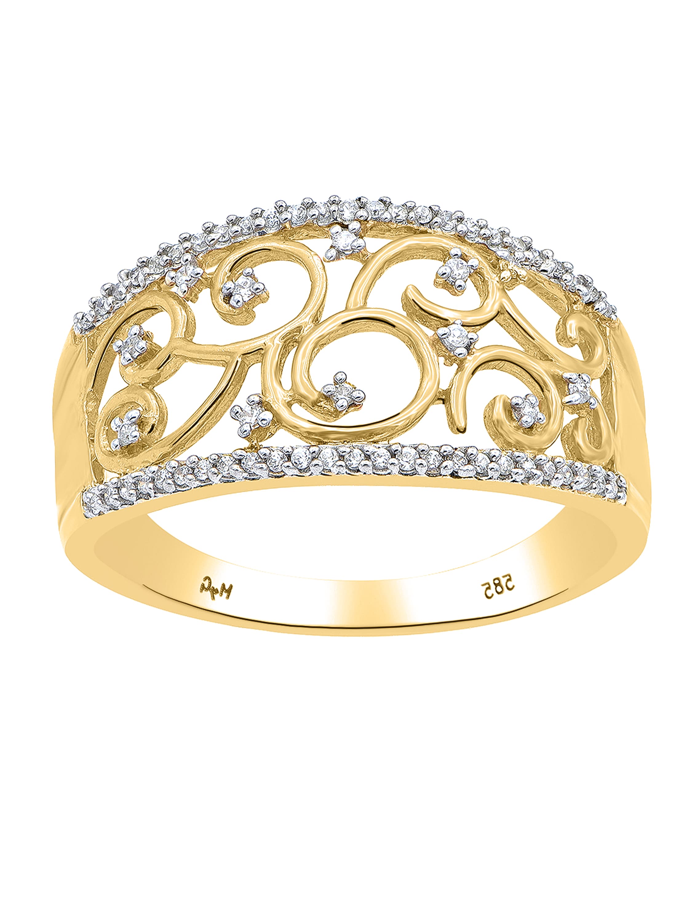 Mirella - Ring mit Diamanten 585 Gelbgold - 0,17ct. - Größe 62